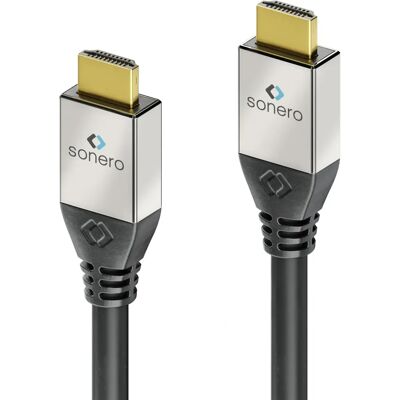 Câble HDMI Sonero - 1,5m - 4K UltraHD - Ethernet - Noir - Publicité Câble HDMI Sonero - 1,5m - 4K UltraHD - Ethernet - Noir - Publicité
