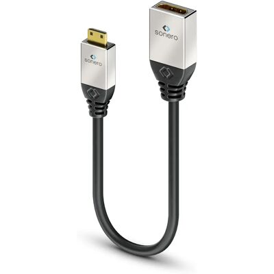 Sonero S-HCA002 - HDMI Mini C auf A, 25cm - 4K 60Hz Sonero S-HCA002 - HDMI Mini C auf A, 25cm - 4K 60Hz