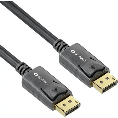 Cavo Displayport 8K Sonero 2m - DisplayPort 1.4 - Nero Cavo Displayport 8K Sonero 2m - DisplayPort 1.4 - Nero