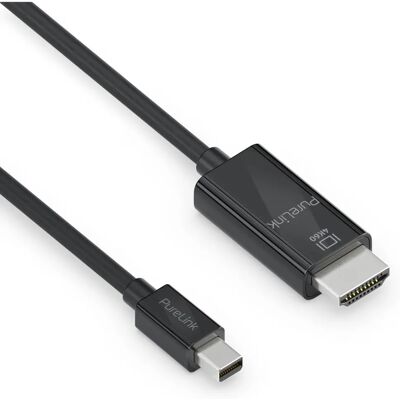 Câble Mini DisplayPort à HDMI PureLink - 2m - Noir - Adaptateur Vidéo - Publicité Câble Mini DisplayPort à HDMI PureLink - 2m - Noir - Adaptateur Vidéo - Publicité
