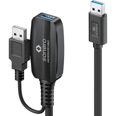 Sonero USB 3.0 Extension Cable 10m - active, USB-a > USB-a Sonero USB 3.0 Extension Cable 10m - active, USB-a > USB-a