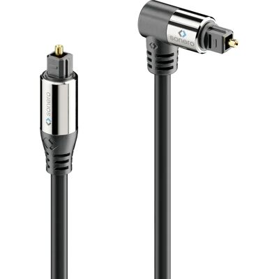 Sonero 2m Toslink Optisches Audiokabel - Schwarz Sonero 2m Toslink Optisches Audiokabel - Schwarz