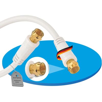 Sonero 20m Satellite Antenna Cable - White - Antenna Cable Sonero 20m Satellite Antenna Cable - White - Antenna Cable