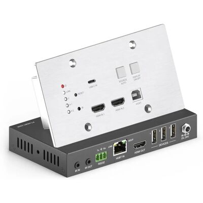 PureTools PT-HDBT-220WP AV Extender - 4K HDMI USB-C PureTools PT-HDBT-220WP AV Extender - 4K HDMI USB-C