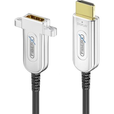 Câble HDMI FiberX FX-I351-020 - 20m - Noir, Argent - HDMI 2.0 - Publicité Câble HDMI FiberX FX-I351-020 - 20m - Noir, Argent - HDMI 2.0 - Publicité