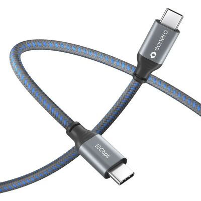 Sonero USB-C Kabel 1m - unterstützt 10Gbps, 100W, 4K60, USB 3.2 Gen 2 Sonero USB-C Kabel 1m - unterstützt 10Gbps, 100W, 4K60, USB 3.2 Gen 2