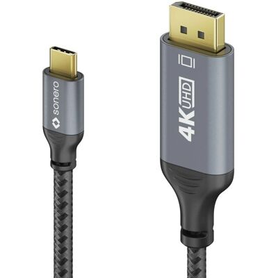 Sonero USB-C auf DisplayPort Kabel - 4K60Hz, 2m Sonero USB-C auf DisplayPort Kabel - 4K60Hz, 2m