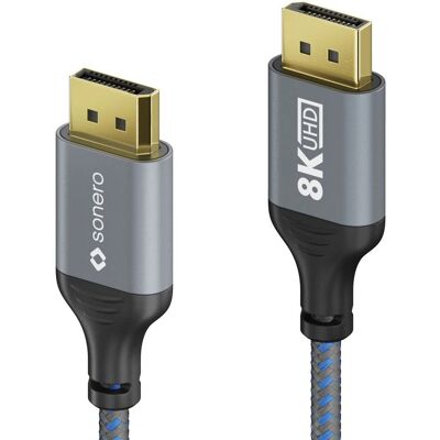 Sonero DisplayPort Cable - 8K60 HDMI Cable 1 m Sonero DisplayPort Cable - 8K60 HDMI Cable 1 m