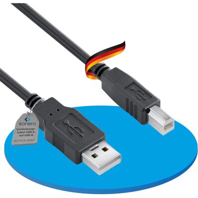 Purelink USB 2.0 Kabel A naar B - 1m - Zwart Purelink USB 2.0 Kabel A naar B - 1m - Zwart