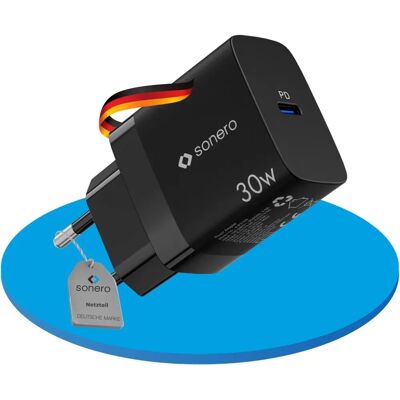 Purelink Sonero SON X-PS105 USB-Ladegerät - 30W GaN PD - USB-C Schwarz Purelink Sonero SON X-PS105 USB-Ladegerät - 30W GaN PD - USB-C Schwarz