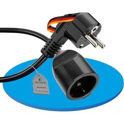 Sonero Son SBG-050B - Kabelverlenging - Geaarde stekker Sonero Son SBG-050B - Kabelverlenging - Geaarde stekker