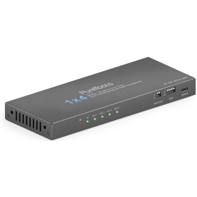 Divisore HDMI PureTools PT-SP-HD14-48G - 4 Porte - 8K Divisore HDMI PureTools PT-SP-HD14-48G - 4 Porte - 8K