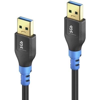 PureLink FI-U310-005-PCK USB-Kabel - USB 3.2 Gen 1 - 0,5m - Schwarz, Blau PureLink FI-U310-005-PCK USB-Kabel - USB 3.2 Gen 1 - 0,5m - Schwarz, Blau