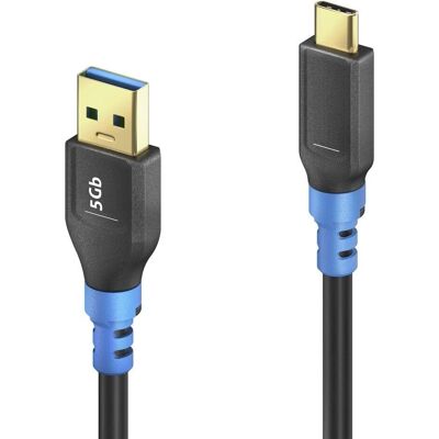 PureLink FI-U320-010-PCK USB-Kabel - 5Gbps, 1m, Schwarz/Blau - USB 3.2 Gen 1 PureLink FI-U320-010-PCK USB-Kabel - 5Gbps, 1m, Schwarz/Blau - USB 3.2 Gen 1