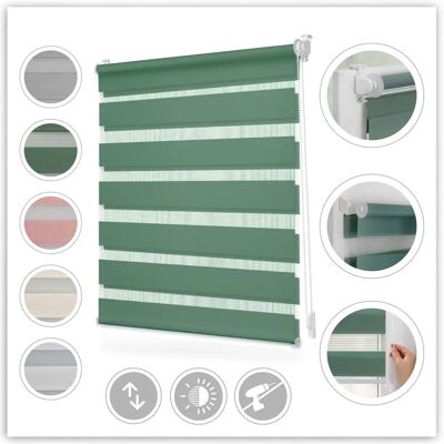LICHTBLICK Duo-Rollo - Ohne Bohren, blickdicht, 130cm LICHTBLICK Duo-Rollo - Ohne Bohren, blickdicht, 130cm
