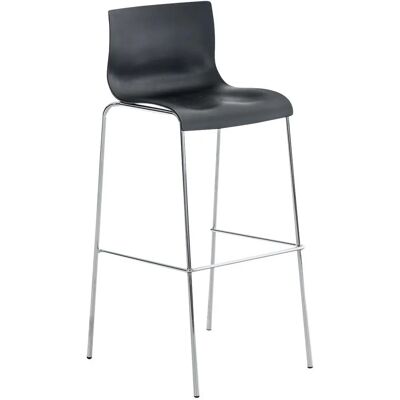 CLP Barhocker - Ergonomisch Schwarz Kunststoff Modernes Design CLP Barhocker - Ergonomisch Schwarz Kunststoff Modernes Design