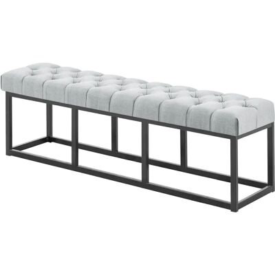 Homestoreking Amun B Panchina - Tessuto & Metallo - 150cm Homestoreking Amun B Panchina - Tessuto & Metallo - 150cm