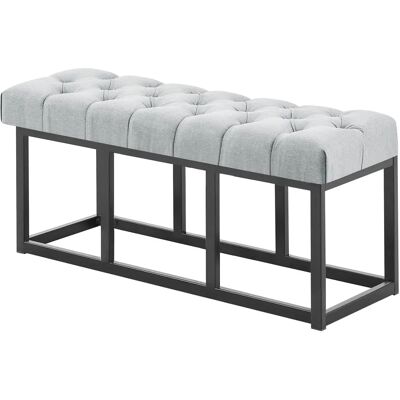 CLP Banc - Cadre en métal - 100cm - Gris - Banquettes et Tabourets - Publicité CLP Banc - Cadre en métal - 100cm - Gris - Banquettes et Tabourets - Publicité