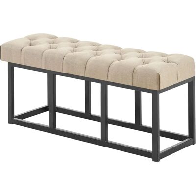 Clp Amun Design Taupe - Banc - Siège rembourré moderne - Publicité Clp Amun Design Taupe - Banc - Siège rembourré moderne - Publicité