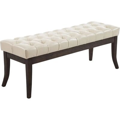 Banco Ramses de CLP - Crema - Estilo Chesterfield - 120cm Banco Ramses de CLP - Crema - Estilo Chesterfield - 120cm