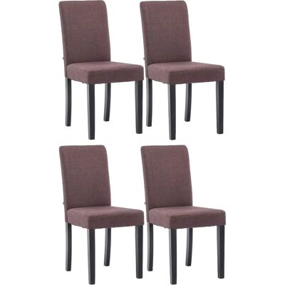 Sillas de comedor Ina - Marrón, Negro, Blanco - Sillas Sillas de comedor Ina - Marrón, Negro, Blanco - Sillas