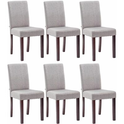 CLP - Set di 6 sedie da pranzo Ina en tessuto - Conjunto de sillas de comedor CLP - Set di 6 sedie da pranzo Ina en tessuto - Conjunto de sillas de comedor