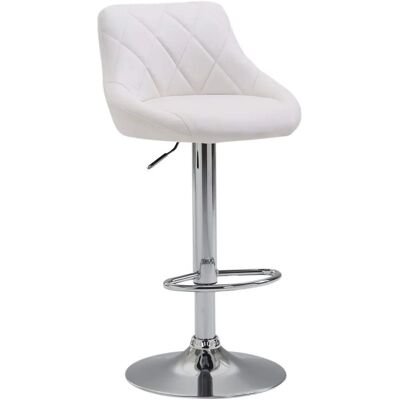 CLP Lazio Barhocker Weiß Höhenverstellbar 83-104cm - Barhocker CLP Lazio Barhocker Weiß Höhenverstellbar 83-104cm - Barhocker