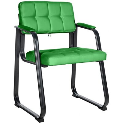 CLP Canada B Sedia Visitatore in Similpelle Verde - Sedia Visitatore CLP Canada B Sedia Visitatore in Similpelle Verde - Sedia Visitatore