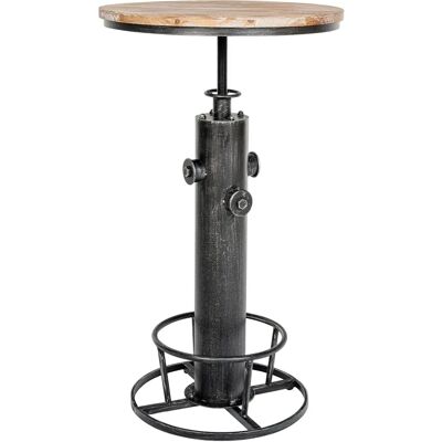 CLP Tavolo Rotondo Argento Antico - Tavolino Industriale CLP Tavolo Rotondo Argento Antico - Tavolino Industriale