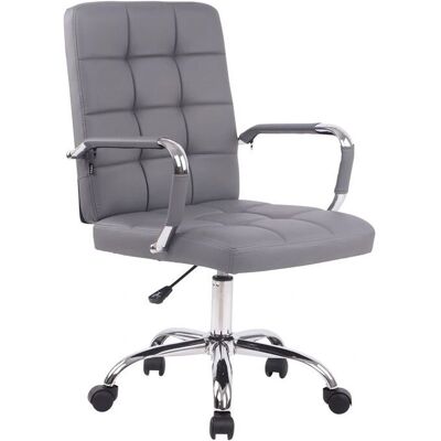 Silla de Oficina Homestoreking Deli Pro Gris Ajustable Giratoria Moderna Silla de Oficina Homestoreking Deli Pro Gris Ajustable Giratoria Moderna
