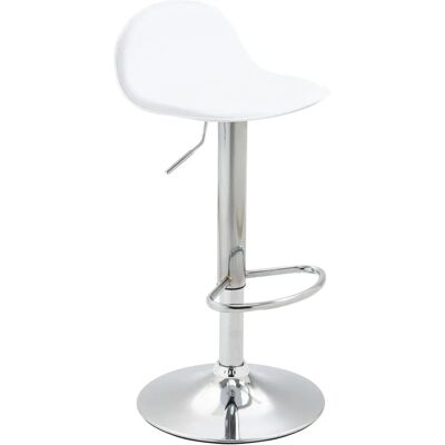 Tabouret de Bar Lana V2 Blanc Réglable - Design Moderne - Publicité Tabouret de Bar Lana V2 Blanc Réglable - Design Moderne - Publicité