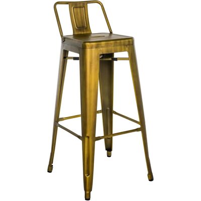 Taburete de bar industrial Mason dorado - CLP Taburete de bar industrial Mason dorado - CLP