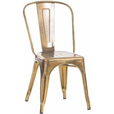 CLP - Taitettava teollinen metallituoli kulta - Tuoli CLP - Taitettava teollinen metallituoli kulta - Tuoli