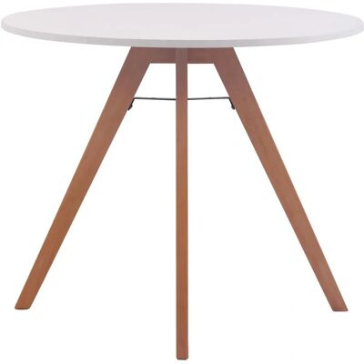 Table Basse Blanche Viktor Natura - Design Rond - Tables de Salon - Publicité Table Basse Blanche Viktor Natura - Design Rond - Tables de Salon - Publicité