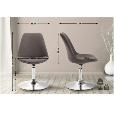 Pricenet Maverick C Grigio scuro Sedia - Chair Pricenet Maverick C Grigio scuro Sedia - Chair