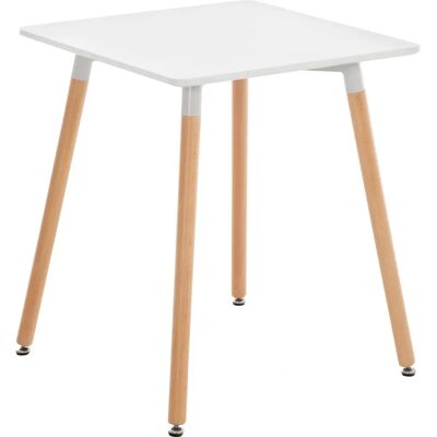 CLP Viborg Moderner Küchentisch - Quadratisch 60cm Weiß CLP Viborg Moderner Küchentisch - Quadratisch 60cm Weiß