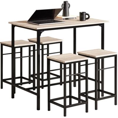 SoBuy OGT11-N Keuken- & Eetkamer Set - Tafel en 4 Krukken SoBuy OGT11-N Keuken- & Eetkamer Set - Tafel en 4 Krukken