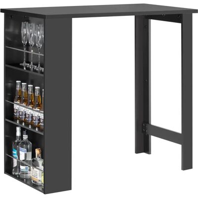 SoBuy FWT17-SCH Mesa de Cocina/Comedor Negra con Estantes de Almacenamiento de 3 Niveles SoBuy FWT17-SCH Mesa de Cocina/Comedor Negra con Estantes de Almacenamiento de 3 Niveles