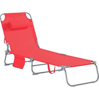 Sobuy OGS35-R Tumbona Plegable de Jardín - Reclinador Exterior Sobuy OGS35-R Tumbona Plegable de Jardín - Reclinador Exterior