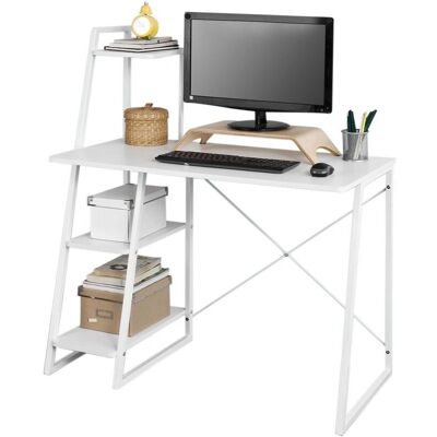 SoBuy Escritorio Blanco - 102x50cm - Simple, Estable, MDF SoBuy Escritorio Blanco - 102x50cm - Simple, Estable, MDF