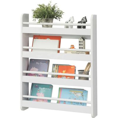 SoBuy KMB08-K-W Armoire de rangement pour enfants - Fixée au mur, 4 niveaux - Publicité SoBuy KMB08-K-W Armoire de rangement pour enfants - Fixée au mur, 4 niveaux - Publicité