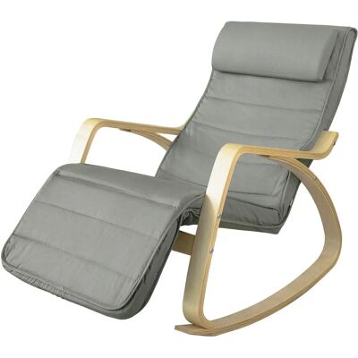 SoBuy FST16-DG Sedia relax con poggiapiedi SoBuy FST16-DG Sedia relax con poggiapiedi