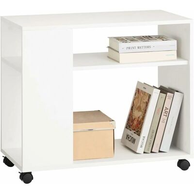SoBuy Weiß Beistelltisch - Melamin, 70x60x35cm SoBuy Weiß Beistelltisch - Melamin, 70x60x35cm