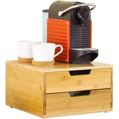 Sobuy Bamboo Capsule Storage Box - Nespresso - 72 Capsules Sobuy Bamboo Capsule Storage Box - Nespresso - 72 Capsules