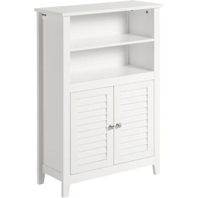 SoBuy BZR13-W Armadietto bagno - Mobile MDF bianco salvaspazio SoBuy BZR13-W Armadietto bagno - Mobile MDF bianco salvaspazio