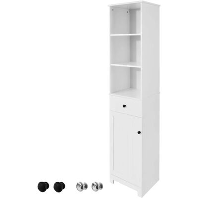 SoBuy BZR17-W Weiß Aufbewahrungsschrank - Wohnzimmer & Bad SoBuy BZR17-W Weiß Aufbewahrungsschrank - Wohnzimmer & Bad