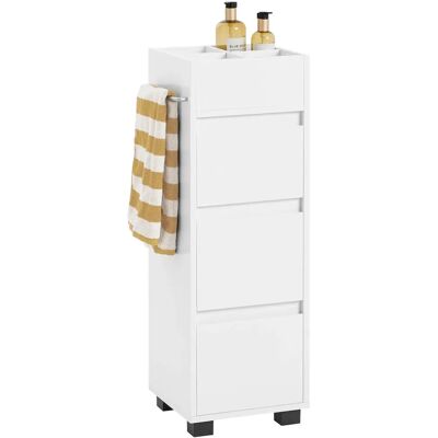 SoBuy BZR29-W Armadietto Bagno - 3 Cassetti, Bianco SoBuy BZR29-W Armadietto Bagno - 3 Cassetti, Bianco