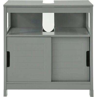 SoBuy Grey Under Sink Bathroom Storage Cabinet - Bathroom Storage SoBuy Grey Under Sink Bathroom Storage Cabinet - Bathroom Storage