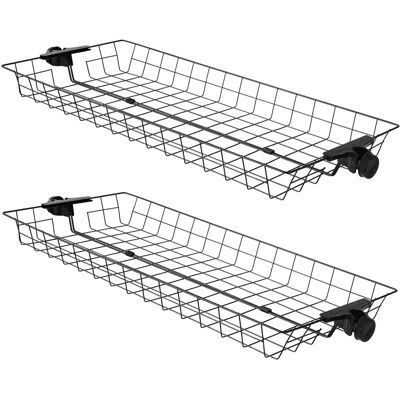SoBuy FRG34-P02 Percha y Cestas de Almacenamiento - Organizador de Armario Telescópico SoBuy FRG34-P02 Percha y Cestas de Almacenamiento - Organizador de Armario Telescópico