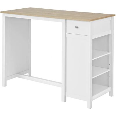 SoBuy FWT64-WN Wit Keuken Bar Tafel - Eettafel/Koken SoBuy FWT64-WN Wit Keuken Bar Tafel - Eettafel/Koken